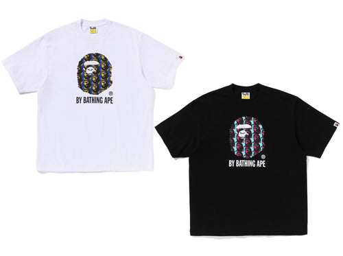 A BATHING APE APE HEAD PATTERN BY BATHING APE RELAXED FIT TEE
