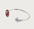A BATHING APE Ladies' APE HEAD AND STA CRYSTAL STONE BRACELET
