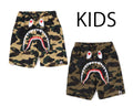 A BATHING APE BAPE KIDS 1ST CAMO SHARK BEACH SHORTS