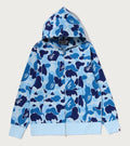 A BATHING APE ABC CAMO JACQUARD FULL ZIP HOODIE