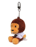 A BATHING APE Ladies' BABY MILO COLLEGE TEE PLUSH DOLL KEY CHAIN