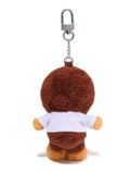 A BATHING APE Ladies' BABY MILO COLLEGE TEE PLUSH DOLL KEY CHAIN