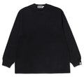 A BATHING APE GARMENT DYE ONE POINT RELAXED FIT POCKET L/S TEE - happyjagabee store