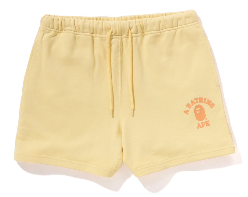 A BATHING APE Ladies' COLLEGE SWEAT SHORTS