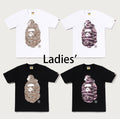 A BATHING APE Ladies' TIGER CAMO MILO ON BIG APE TEE