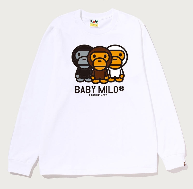 A BATHING APE Ladies' MILO TRIO L/S TEE