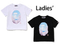 A BATHING APE Ladies' SAKURA PHOTO APE HEAD MINI TEE