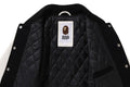 A BATHING APE EMBROIDERY VARSITY JACKET