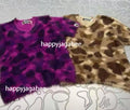 A BATHING APE Ladies' COLOR CAMO SHORT FUR SLIM TEE