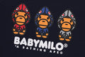 A BATHING APE BAPE KIDS 1ST CAMO MILO SHARK FZH CREWNECK SWEAT SHIRT