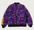 A BATHING APE COLOR CAMO SHARK MA-1 JACKET