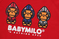 A BATHING APE BAPE KIDS 1ST CAMO MILO SHARK FZH CREWNECK SWEAT SHIRT