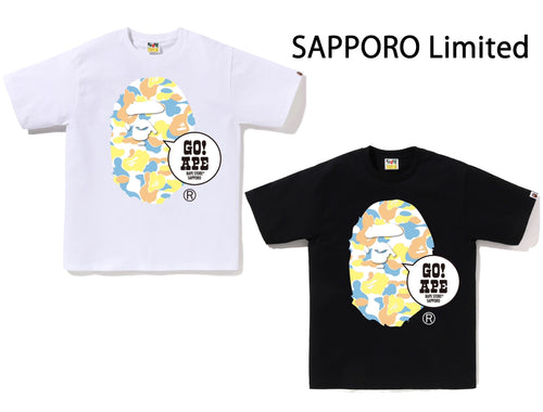 A BATHING APE BAPE STORE SAPPORO GO! APE TEE JAPAN Limited