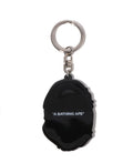 A BATHING APE APE HEAD RUBBER KEYCHAIN