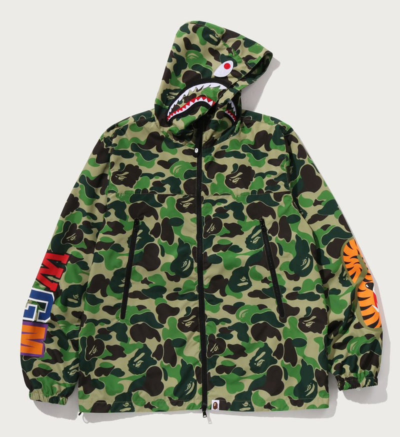 A BATHING APE ABC CAMO SHARK HOODIE JACKET