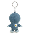 A BATHING APE BABY MILO STORE BABY MILO PLUSH DENIM DOLL KEYCHAIN