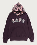 A BATHING APE Ladies' TIGER CAMO BAPE LOGO PULLOVER HOODIE
