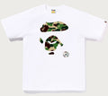A BATHING APE ABC CAMO APE FACE TEE