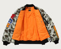 A BATHING APE COLOR CAMO SHARK MA-1 JACKET