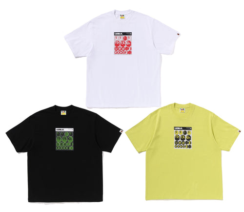 A BATHING APE BAPE STICKER GRAPHIC RELAXED FIT TEE