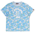 A BATHING APE Ladies' BABY LISA ABC CAMO COLLEGE MINI TEE