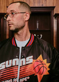 A BATHING APE BAPE x M&N NBA PHOENIX SUNS SATIN JACKET