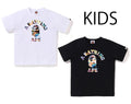 A BATHING APE BAPE KIDS ART CAMO COLLEGE TEE