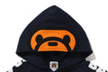 A BATHING APE BAPE KIDS BAPE MILO PLUSH DOLL ZIP HOODIE