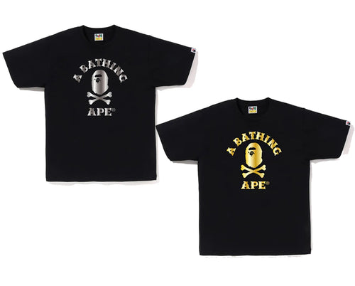 A BATHING APE BAPE PIRATE STORE APE CROSSBONE COLLEGE TEE