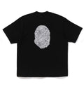 A BATHING APE WILD LEOPARD PATTERN APE HEAD RELAXED FIT TEE