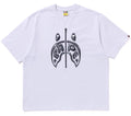 A BATHING APE MAD SHARK PHOTO PRINT RELAXED FIT TEE