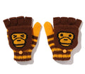 A BATHING APE BAPE KIDS BABY MILO KNIT GLOVES
