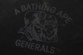 A BATHING APE PIGMENT DYE GENERALS RELAXED FIT TEE