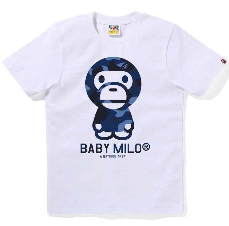 A BATHING APE Ladies' COLOR CAMO BABY MILO TEE - happyjagabee store