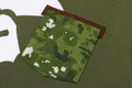 A BATHING APE MULTI PIXEL CAMO MAD APE FACE POCKET TEE