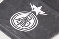 A BATHING APE APE FRAME PATTERN MULTI LOGO RELAXED FIT FOOTBALL JERSEY