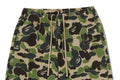 A BATHING APE ABC CAMO SWEAT SHORTS
