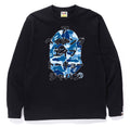 A BATHING APE ABC CAMO JAPANESE LETTERS L/S TEE