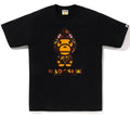 A BATHING APE 1ST CAMO MILO SHARK FZH TEE