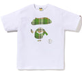 A BATHING APE BAPE CHECK APE FACE TEE
