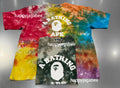 A BATHING APE TIE DYE COLLEGE RELAXED FIT TEE