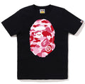 A BATHING APE Ladies' ABC CAMO BIG APE HEAD TEE