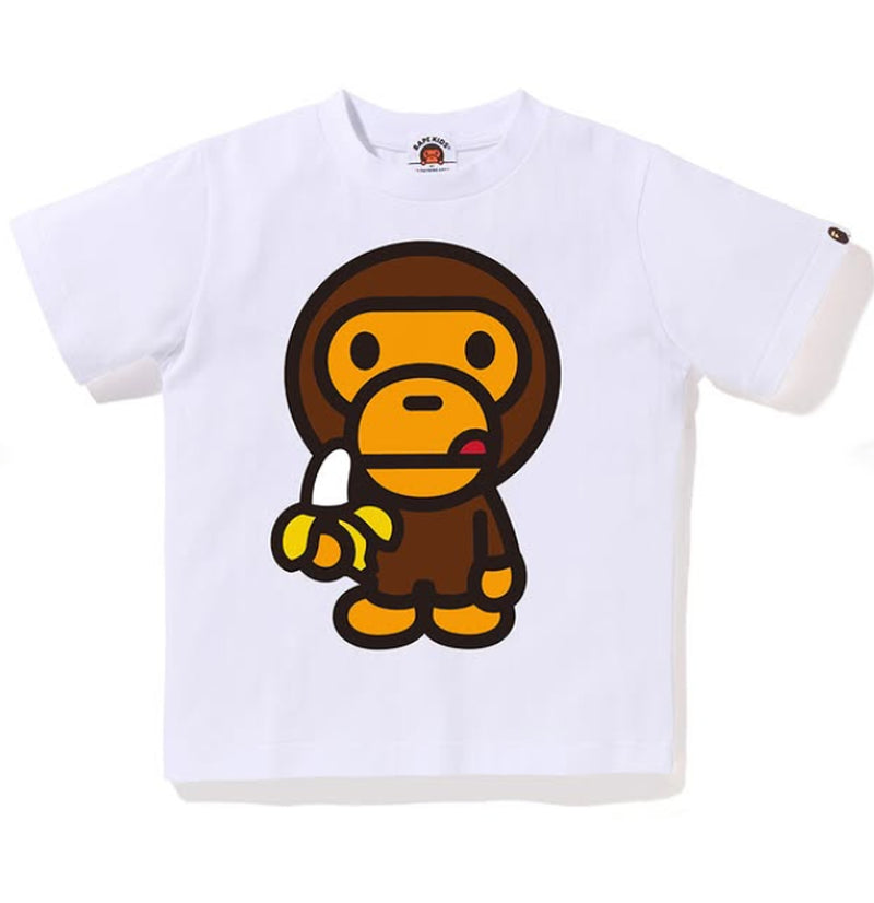 A BATHING APE BAPE KIDS BABY MILO BANANA TEE