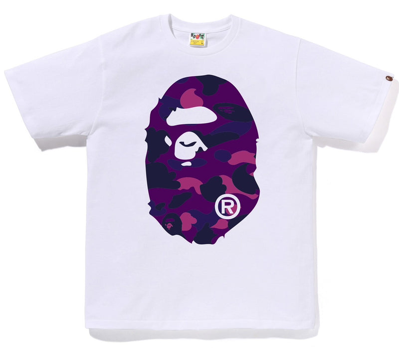 A BATHING APE COLOR CAMO BIG APE HEAD TEE