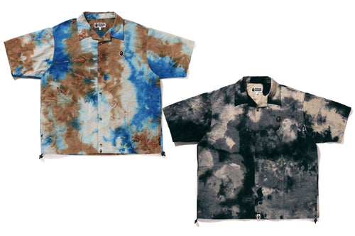A BATHING APE CHUSEN ONE POINT OPEN COLLAR SHIRT