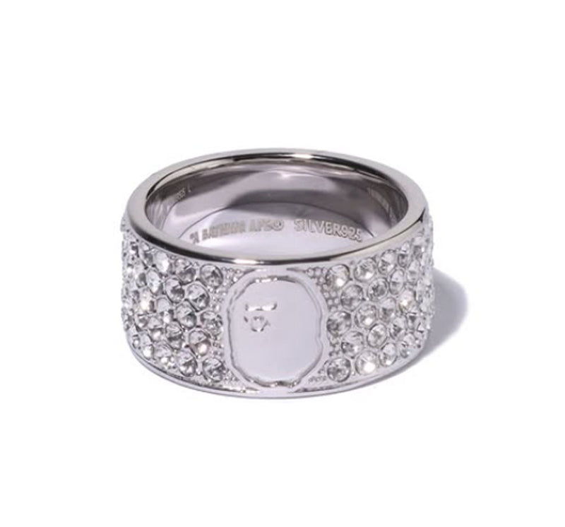 A BATHING APE APE HEAD LOGO RING
