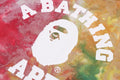 A BATHING APE BAPE KIDS TIE DYED COLLEGE TEE