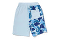 A BATHING APE BAPE KIDS ABC CAMO MILO SHARK SWEAT SHORTS