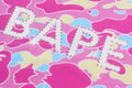 A BATHING APE STA CAMO RHINESTONE BAPE LOGO TEE
