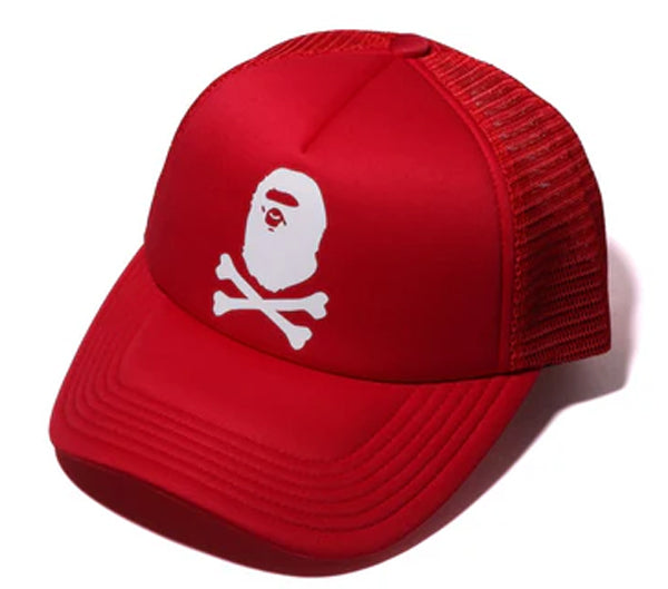 A BATHING APE Men's Goods APE CROSSBONE MESH CAP 4K20180001
